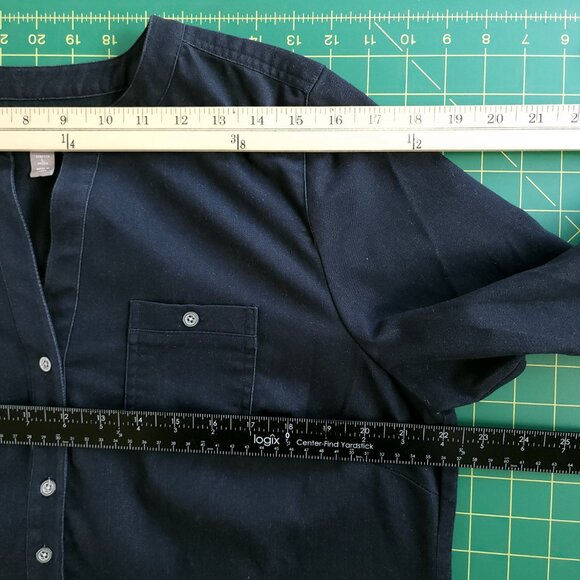 J Jill Dark Denim Tunic Shirt~LP - Picture 5 of 11